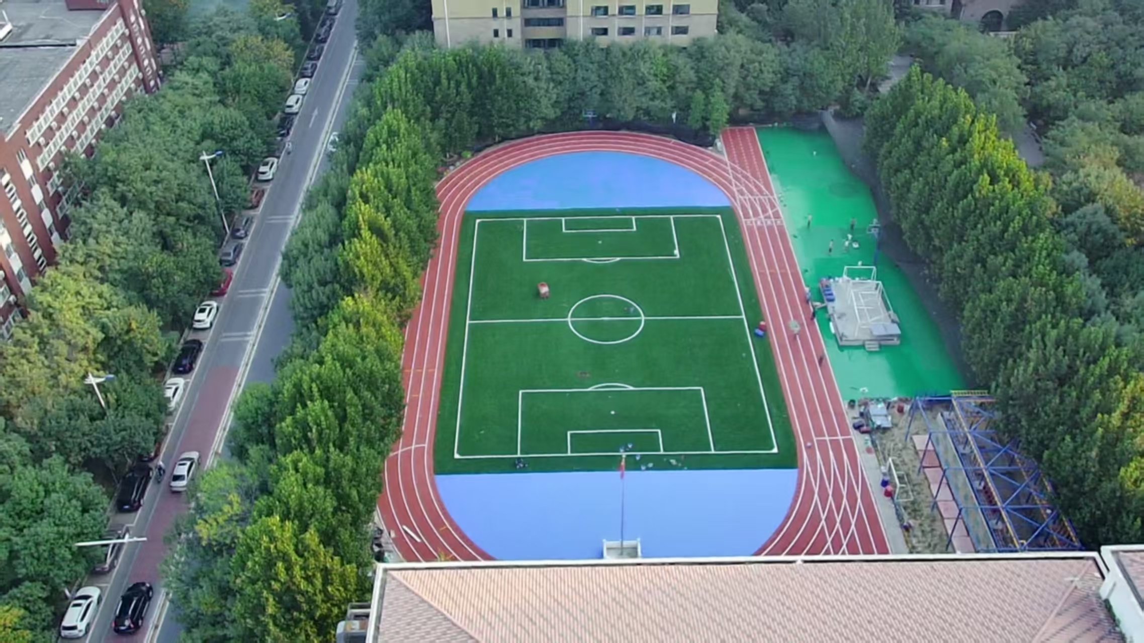 绥化市塑胶跑道施工全塑型塑胶跑道 - 厂家
